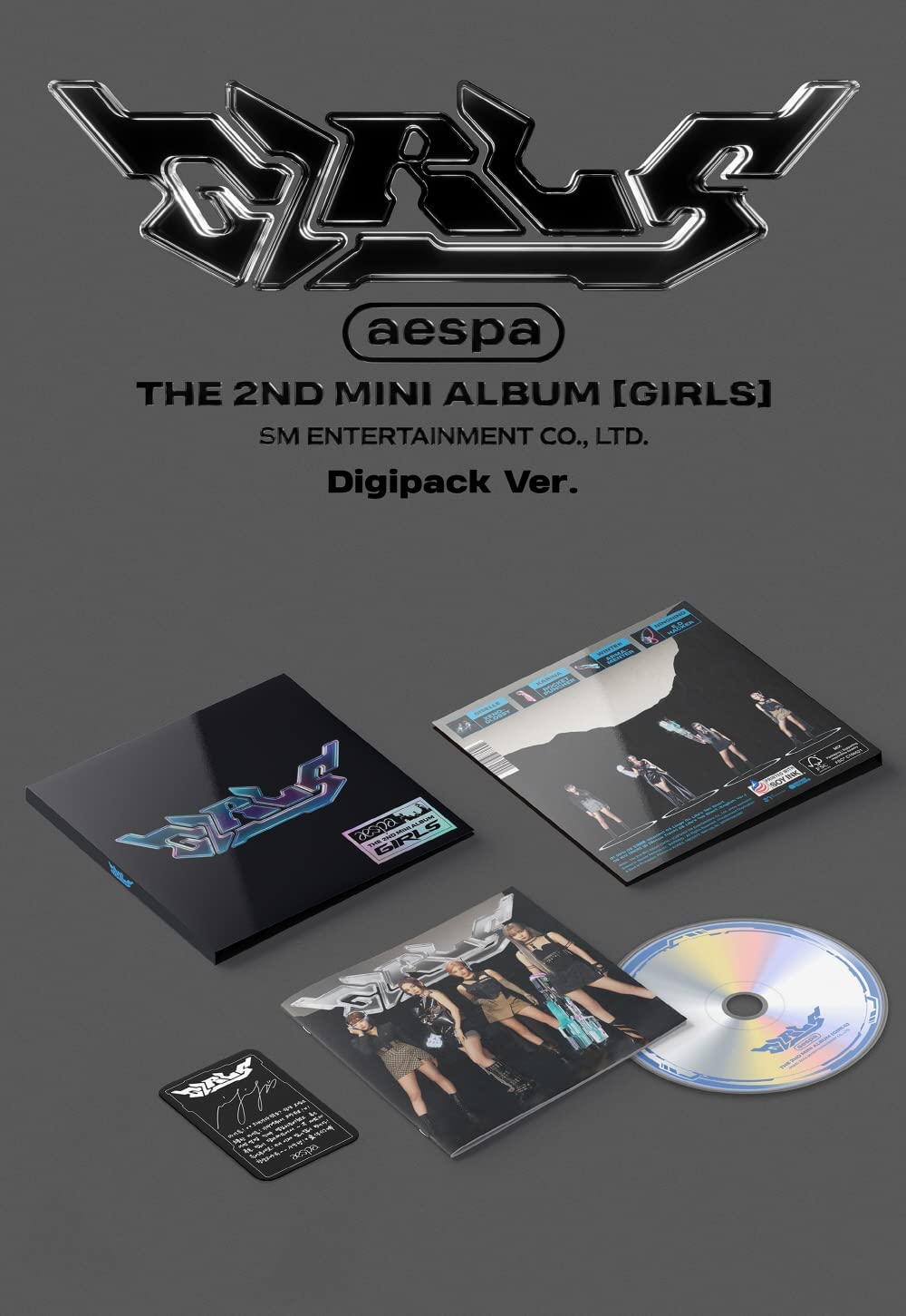 aespa – 2. Mini-Album GIRLS Digipack Ver. CD (5 Versionen SET)